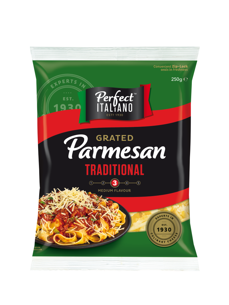 Perfect italiano Parmesan Cheese Grated 250g